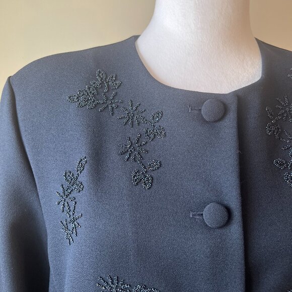 Alfred Dunner Long Sleeve Embellished Formal Blazer - Size 16 - Picture 3 of 13